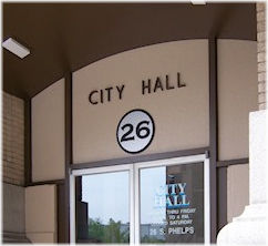 Photo of City Hall entrance