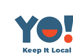 YO! logo with subtitle "Keep It Local"