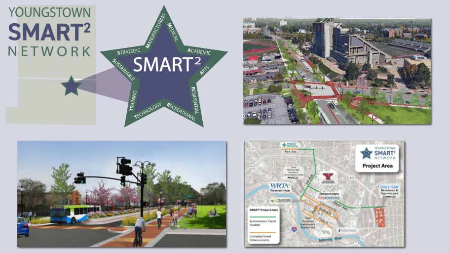 SMART2 logo and artist renderings of proposed project design