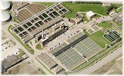 Waste Water Plant Aerial Photo