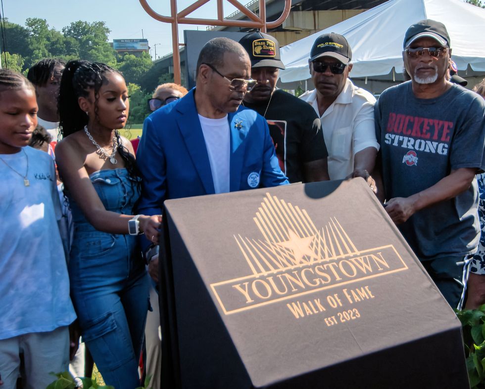 Jeff Lampkin, about to unveil his Walk of Fame plaque. Photo Credit: McKee Foos Photography